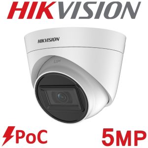 Hikvision DS-2CE78H0T-IT3E 2.8mm 5MP PoC HD 40M IR HDTVI IP67 Analog Turret CCTV Camera